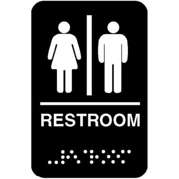 Traex Sign, Men/Woman , Braille, 6X9" 5633